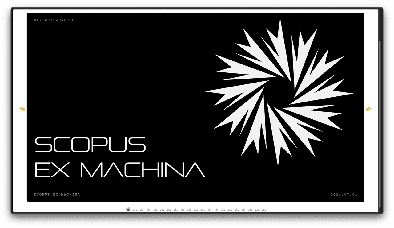 Cover image of Scopus Ex Machina Presentation Deck