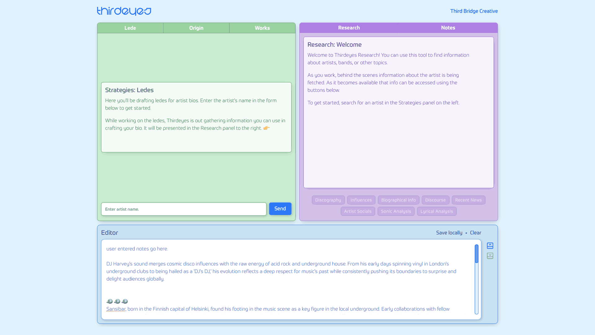 Thirdeyes Desktop Screenshot.