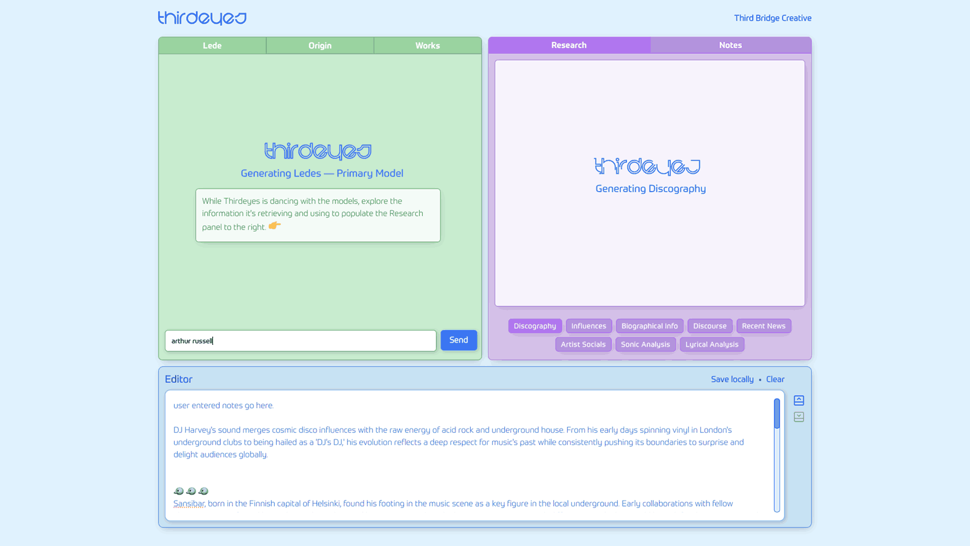 Thirdeyes Desktop Screenshot.