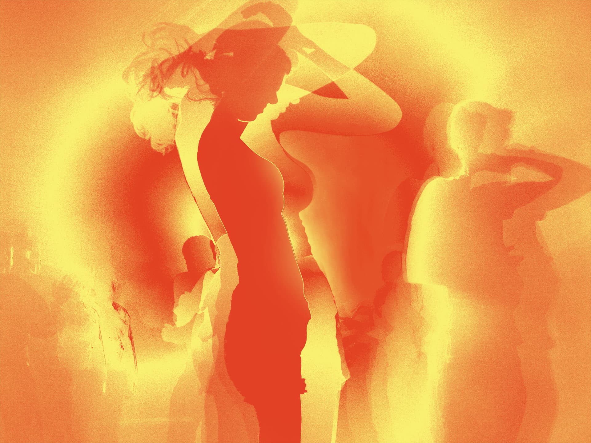 No Ordinary Duotone: Bright Red v Yellow